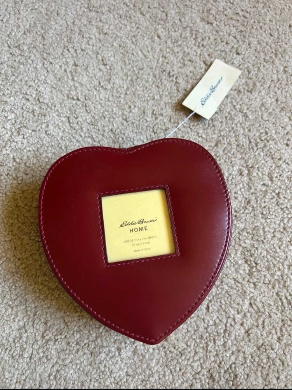 Eddie Bauer Heart-Shaped Photo Frame jewelry box